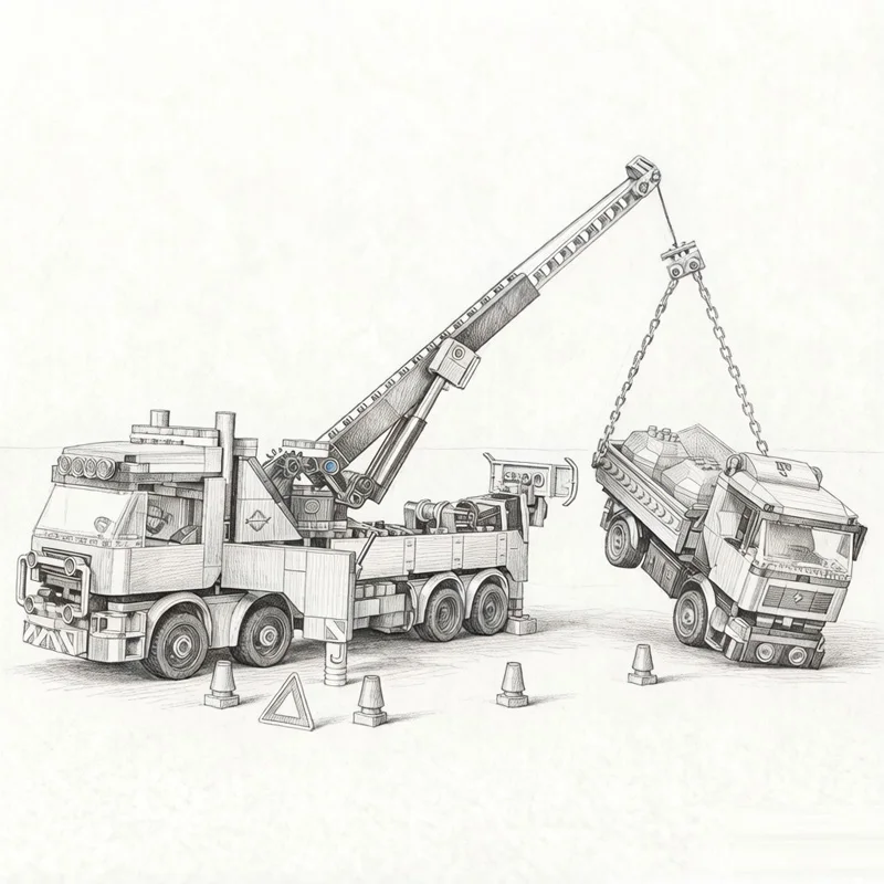 Creative 2026 New MOC Heavy Crane Truck Building Bricks Set, 1280PCS, Exquisite Display Model, Perfect Gift for Kids
Creative 2026 New MOC Heavy Crane Truck Building Bricks Set, 1280PCS, Exquisite Display Model, Perfect Gift for Kids
