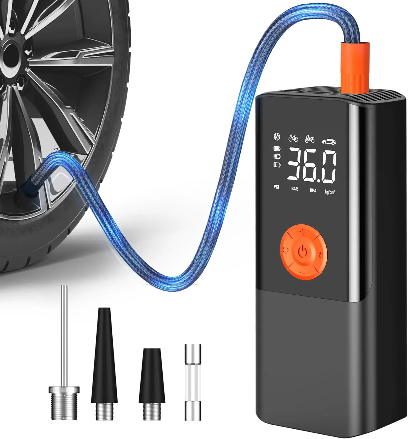 Портативный воздушный компрессор для накачивания шин - насос для шин с манометром/светом для мотоцикла, велосипеда, мяча
Портативный воздушный компрессор для накачивания шин - насос для шин с манометром/светом для мотоцикла, велосипеда, мяча