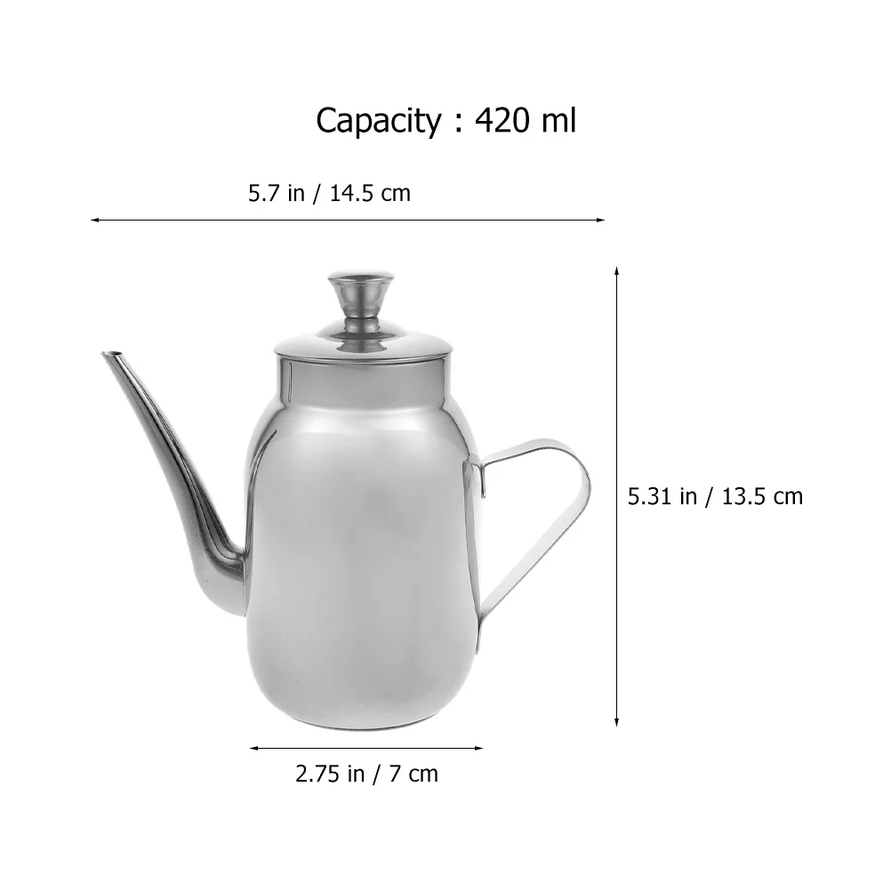 Stainless Steel Oil Dispenser Kitchen Container Thickened Handle Non-Slip Cooking Oil Storage Pot Vinegar Sauce Dispenser Bottle
Stainless Steel Oil Dispenser Kitchen Container Thickened Handle Non-Slip Cooking Oil Storage Pot Vinegar Sauce Dispenser Bottle