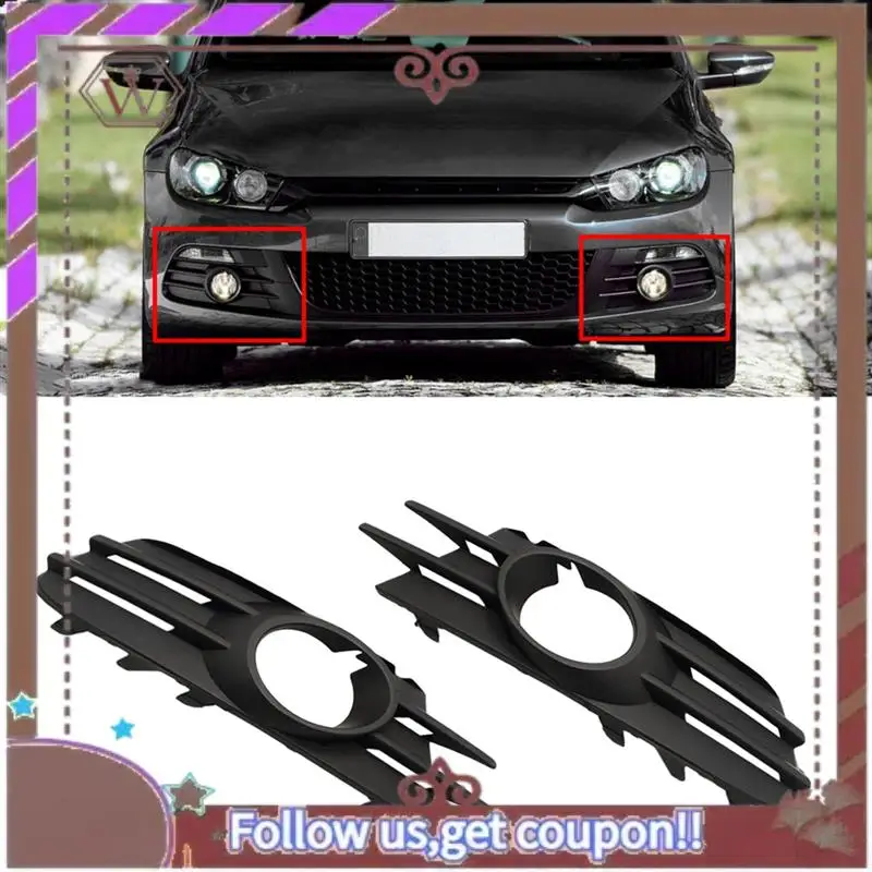 A57E-2PCS Car Front Bumper Fog Light Mesh Grille Fog Lamp Cover For VW Scirocco 2009-2014 1K8853665 1K8853666 Replacement Parts
A57E-2PCS Car Front Bumper Fog Light Mesh Grille Fog Lamp Cover For VW Scirocco 2009-2014 1K8853665 1K8853666 Replacement Parts