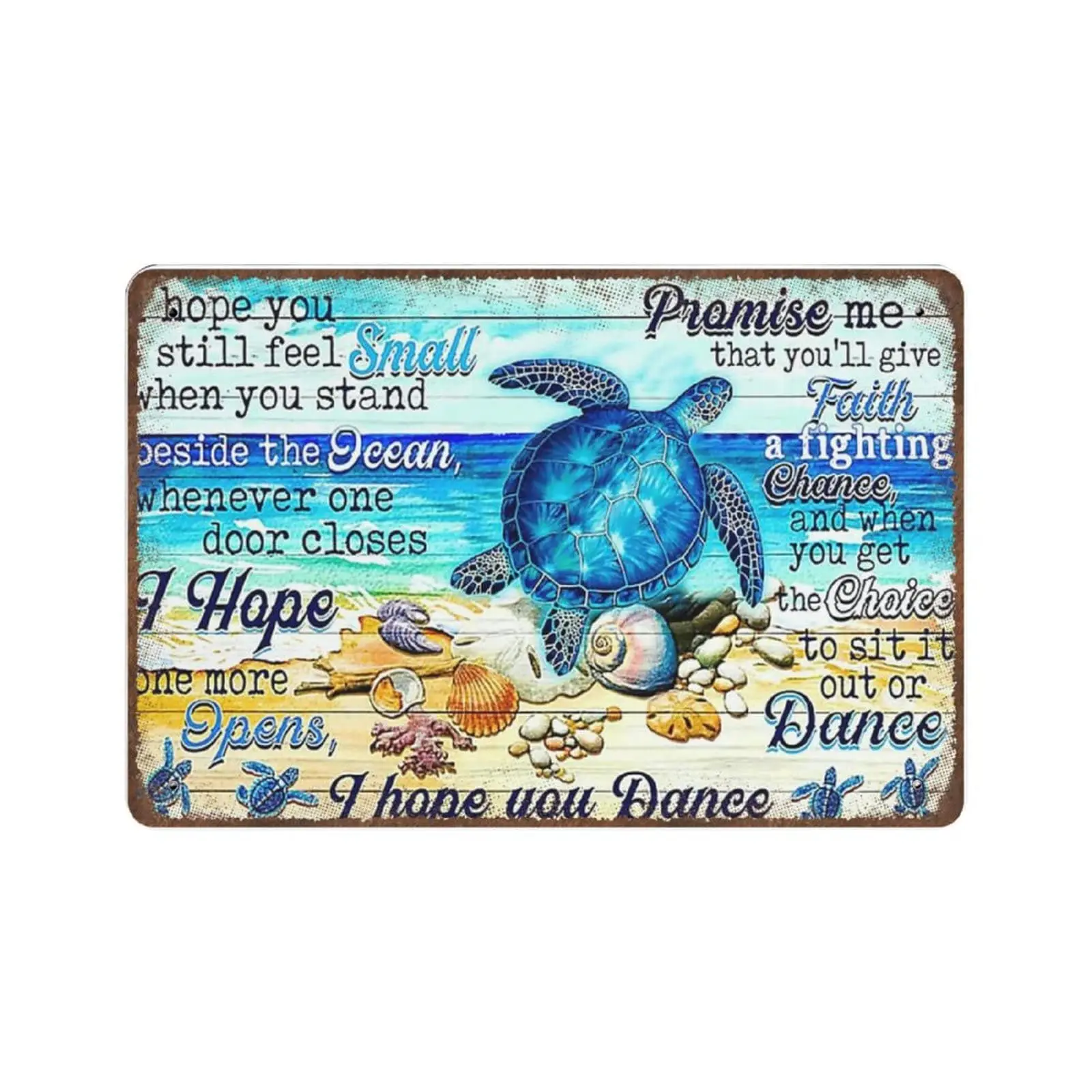 Vintage Metal Tin Sign Plaque,Sea Turtle I Hope You Dance Tin Sign,Man cave Pub Club Cafe Home Decor Plate,Birthday Anniversary
Vintage Metal Tin Sign Plaque,Sea Turtle I Hope You Dance Tin Sign,Man cave Pub Club Cafe Home Decor Plate,Birthday Anniversary