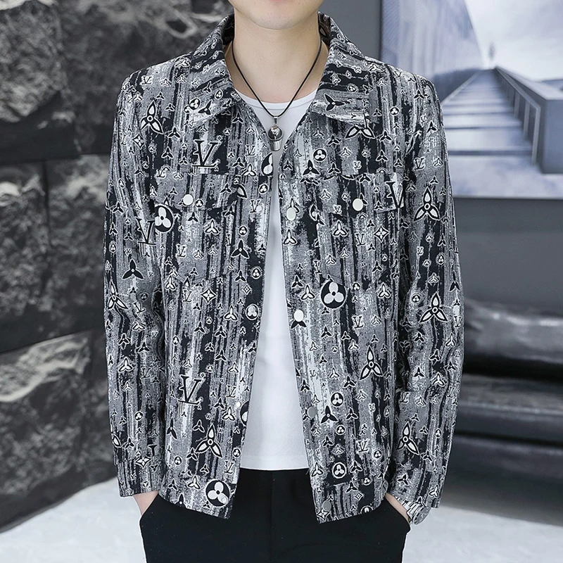Trendy Korean Sle Men's Jaet Turn-down Collar Spring Autumn New Arrival Faionable Casual Workwear Outerwear
Trendy Korean Sle Men's Jaet Turn-down Collar Spring Autumn New Arrival Faionable Casual Workwear Outerwear