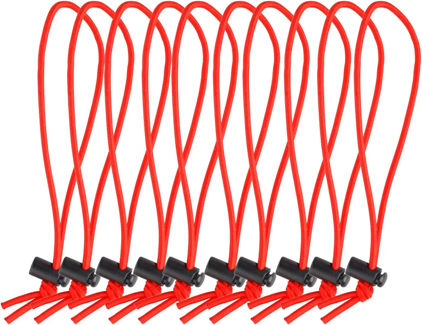 6" Elastic Bungee Cords, Adjustable Cable Ties, Reusable - Red (10-Pack)
6" Elastic Bungee Cords, Adjustable Cable Ties, Reusable - Red (10-Pack)