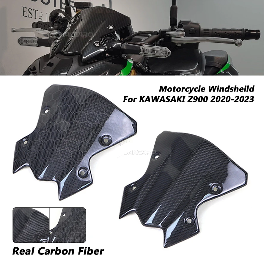 Real CARBON FIBER Windshield Motorcycle Windscreen For Kawasaki Z900 Z650 2020 2021 2022 2023 Wind Visor Deflectors Accessories
Real CARBON FIBER Windshield Motorcycle Windscreen For Kawasaki Z900 Z650 2020 2021 2022 2023 Wind Visor Deflectors Accessories