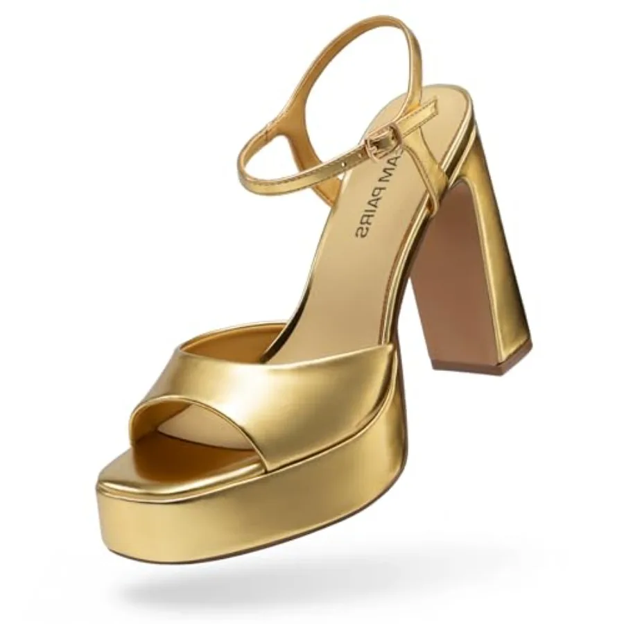 DREAM PAIRS Platform Heels for Women, Square Toe Chunky High Heels Ankle Strap Sandals for Wedding Party Formal Event
DREAM PAIRS Platform Heels for Women, Square Toe Chunky High Heels Ankle Strap Sandals for Wedding Party Formal Event