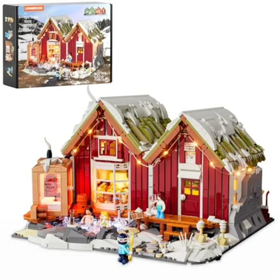 Набор строительных блоков Spa-Cabin Winter Lighting-Building-Bricks, 2235 деталей, Рождественский домик, Зимняя хижина, со светодиодной подсветкой, для сборки, Рождественская серия V
Набор строительных блоков Spa-Cabin Winter Lighting-Building-Bricks, 2235 деталей, Рождественский домик, Зимняя хижина, со светодиодной подсветкой, для сборки, Рождественская серия V