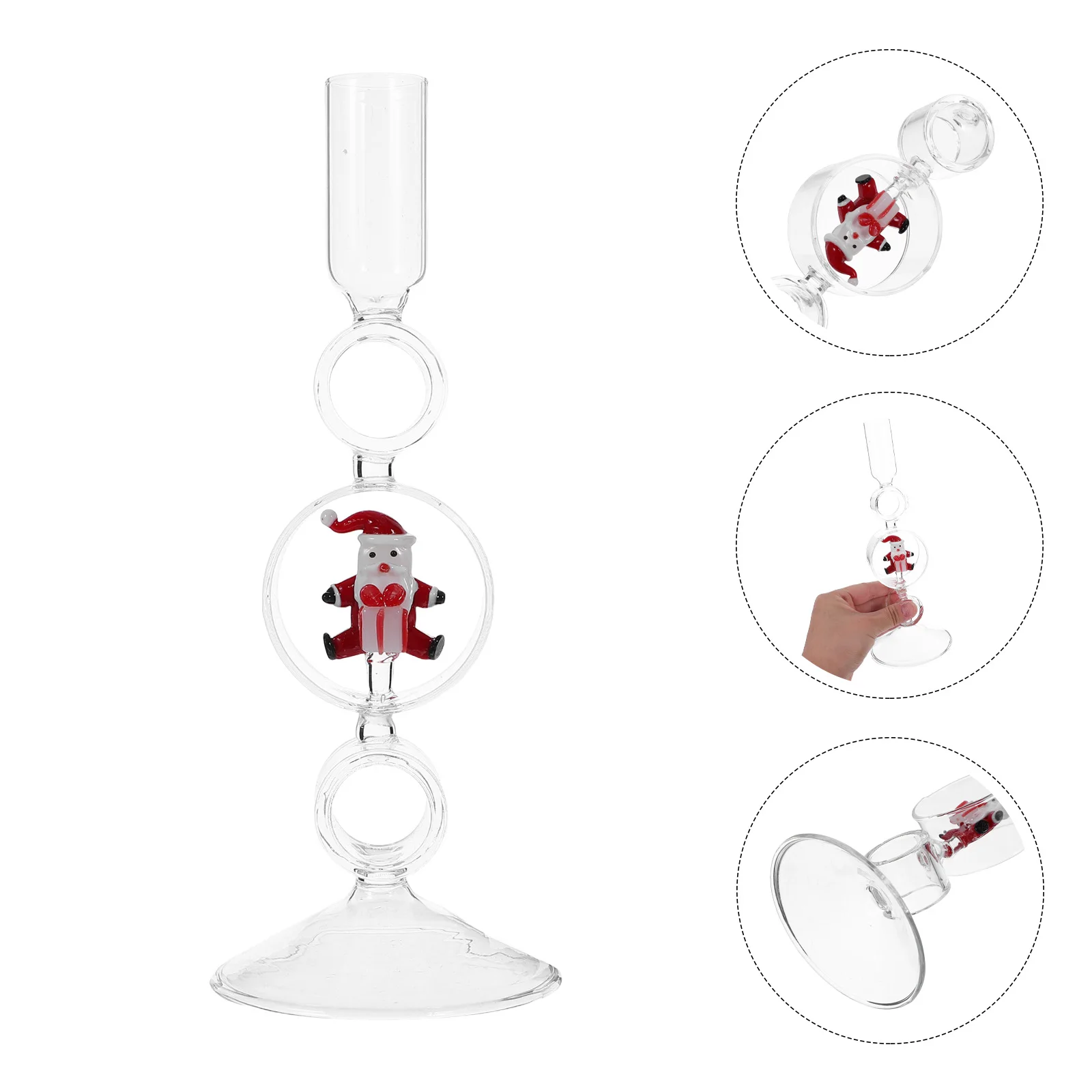 Christmas Glass Candlestick Holder - Elegant Taper Stand for Holiday Winter Decor, Wedding Table Centerpiece, Christmas
Christmas Glass Candlestick Holder - Elegant Taper Stand for Holiday Winter Decor, Wedding Table Centerpiece, Christmas