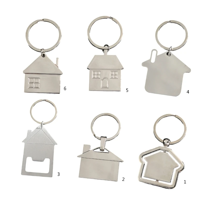 Y1UB 6 Pcs/Set House Keychains Metal Kerings with House Small House Shaped Pendant Key Chain Car Key Chain Decorations
Y1UB 6 Pcs/Set House Keychains Metal Kerings with House Small House Shaped Pendant Key Chain Car Key Chain Decorations
