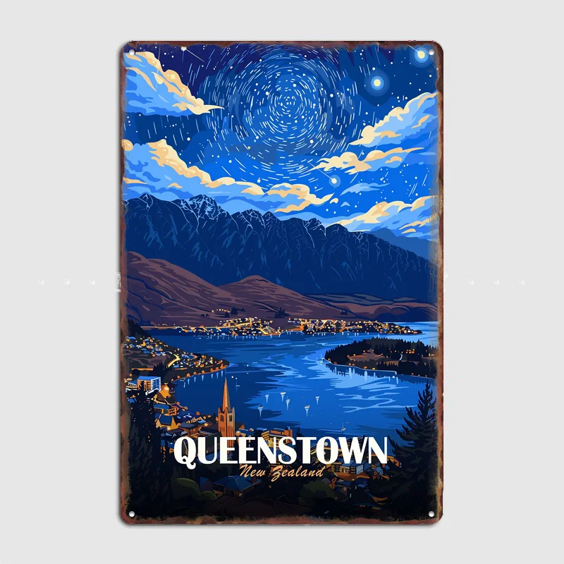 Queenstown New Zealand Travel Vintage Poster Metal Sign Custom Room Decor Home Decor Posters Indoor Wall Decoration
Queenstown New Zealand Travel Vintage Poster Metal Sign Custom Room Decor Home Decor Posters Indoor Wall Decoration