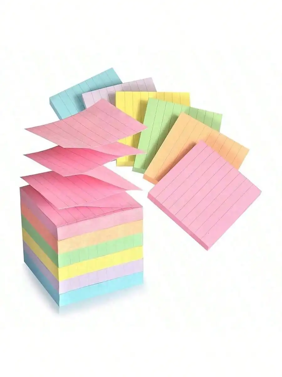 Pop-Up Lined Sticky Notes – 3x3 Inches, 300 Sheets, Self-Adhesive Memo Pads for School & Office
Pop-Up Lined Sticky Notes – 3x3 Inches, 300 Sheets, Self-Adhesive Memo Pads for School & Office