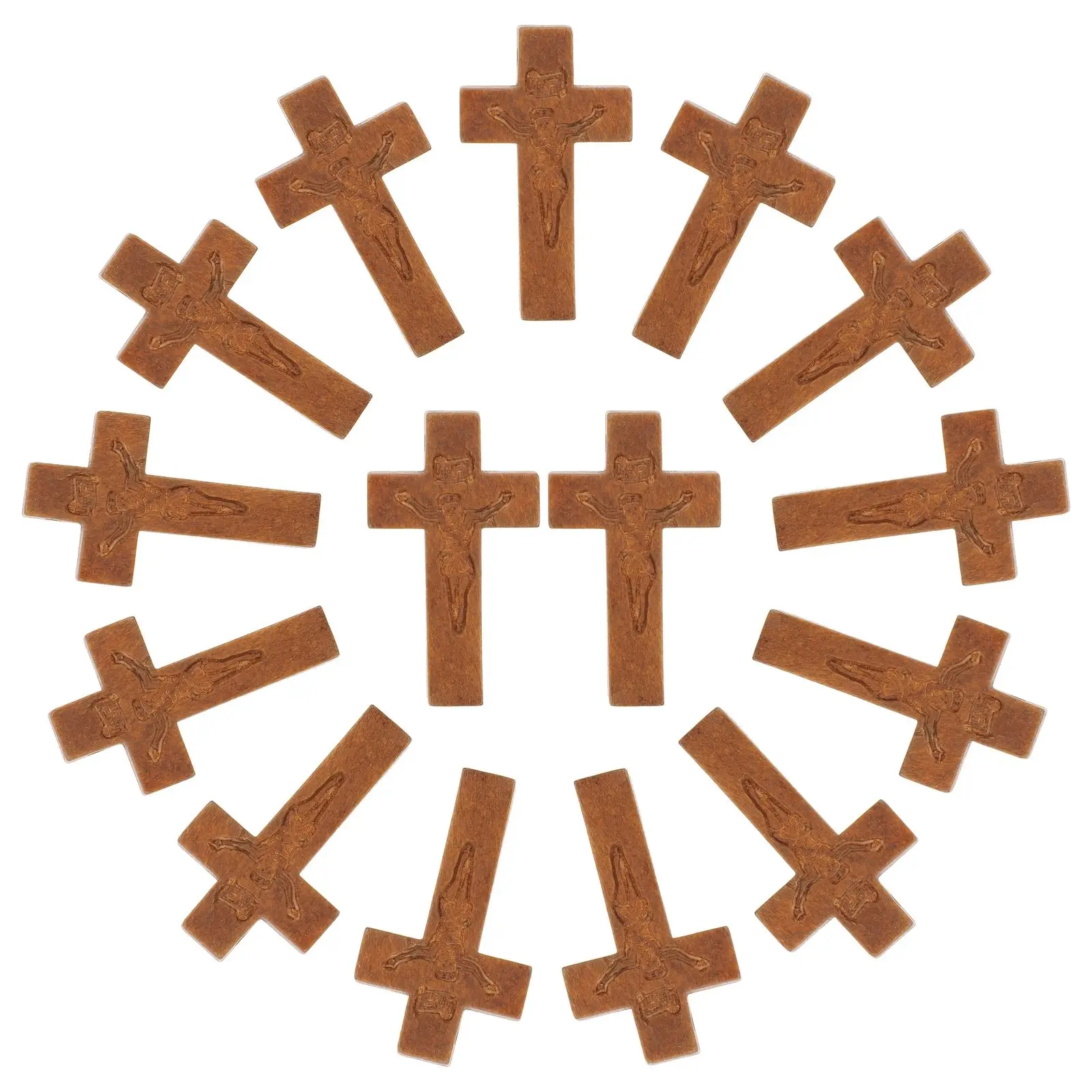 50 Pcs Wooden Jesus Cross Pendant Crafts Small Coffee Bamboo Necklace Christian Gifts Home Decor Jewelry Accessories
50 Pcs Wooden Jesus Cross Pendant Crafts Small Coffee Bamboo Necklace Christian Gifts Home Decor Jewelry Accessories