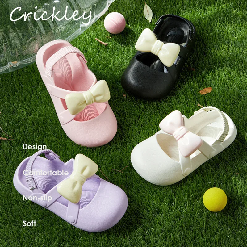 Cute Bow Girls Sandals EVA Waterproof Anti Slip Children Summer Shoes Princess Elastic Band Soft Bottom Kids Beach Sandals
Cute Bow Girls Sandals EVA Waterproof Anti Slip Children Summer Shoes Princess Elastic Band Soft Bottom Kids Beach Sandals