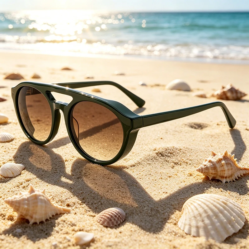 Punk Double Bridge Aviator Sunglasses Vintage Round Thickened Acetate Polarized Sunglasses Unisex Luxury UV400 Outdoor Eyewear
Punk Double Bridge Aviator Sunglasses Vintage Round Thickened Acetate Polarized Sunglasses Unisex Luxury UV400 Outdoor Eyewear
