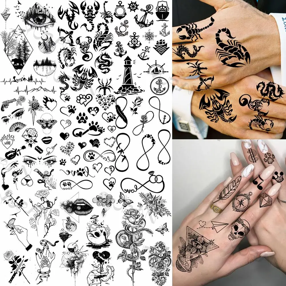 Dark Scorpion Skull Temporary Tattoos For Men Women Realistic Flowers Infinite Fake Tattoo Sticker DIY Finger Small Tatoos Decal
Dark Scorpion Skull Temporary Tattoos For Men Women Realistic Flowers Infinite Fake Tattoo Sticker DIY Finger Small Tatoos Decal