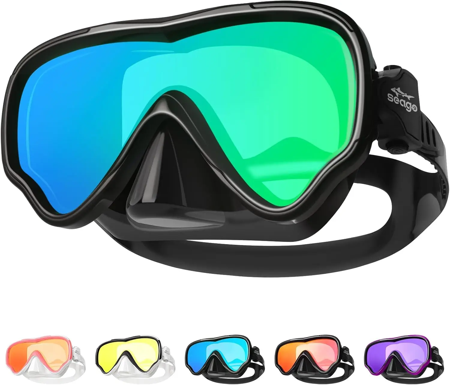 Adult Swim Goggles Mask Mirrored Tempered Lens, Anti UV/Fog No Blurring Clear Wide View with Nose Cover
Adult Swim Goggles Mask Mirrored Tempered Lens, Anti UV/Fog No Blurring Clear Wide View with Nose Cover