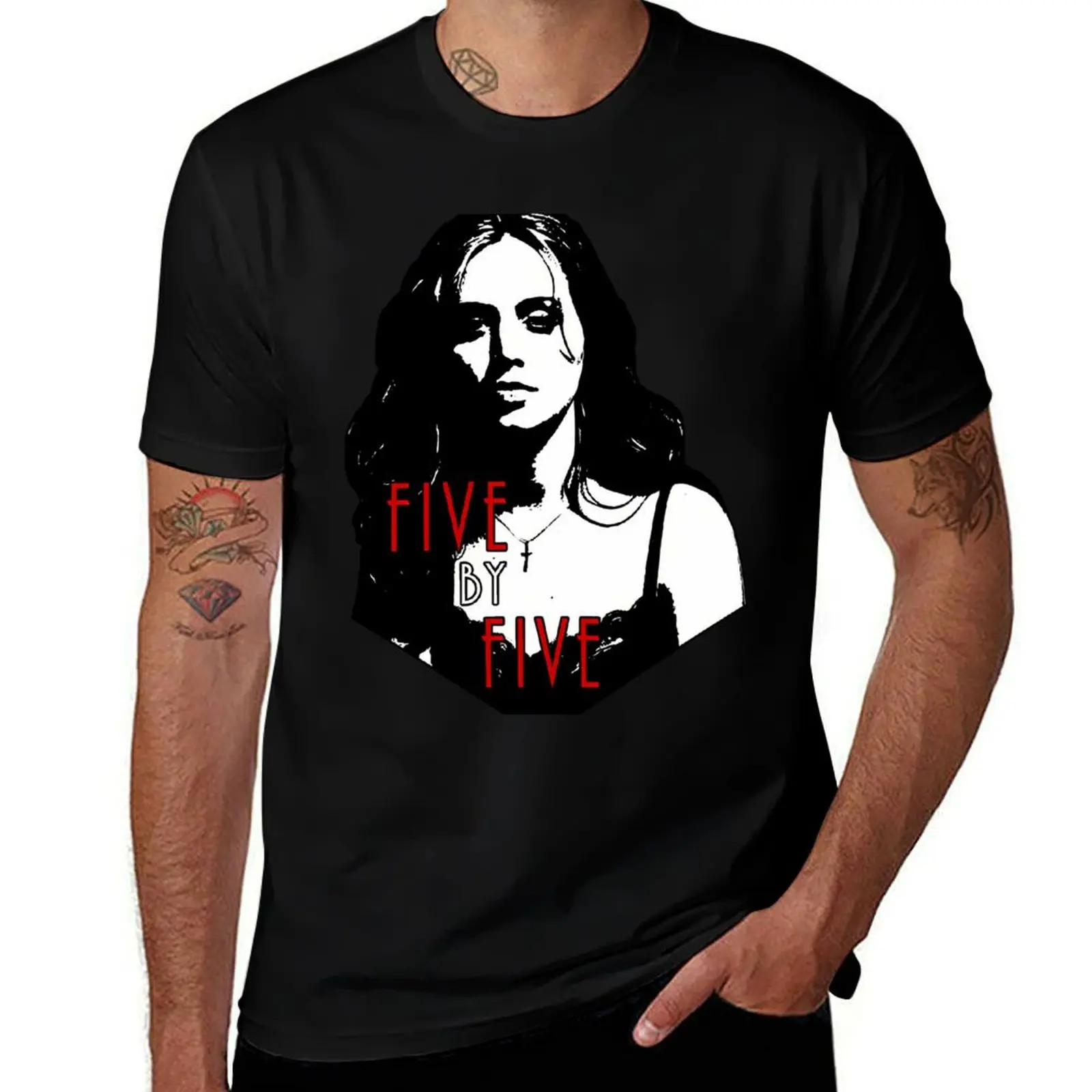 FAITH LEHANE: five by five T-Shirt man t shirt graphic t shirt man luxury t shirt for man 100 percent cotton T-shirt
FAITH LEHANE: five by five T-Shirt man t shirt graphic t shirt man luxury t shirt for man 100 percent cotton T-shirt