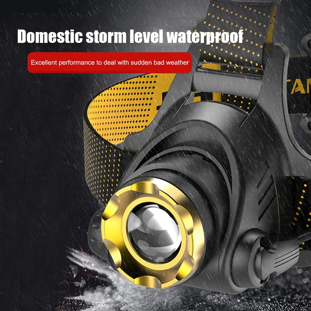 Суперяркая светодиодная фара: перезаряжаемая через USB, с регулируемым фокусом, водонепроницаемая и с регулируемым углом наклона для кемпинга, походов и рыбалки.
Суперяркая светодиодная фара: перезаряжаемая через USB, с регулируемым фокусом, водонепроницаемая и с регулируемым углом наклона для кемпинга, походов и рыбалки.