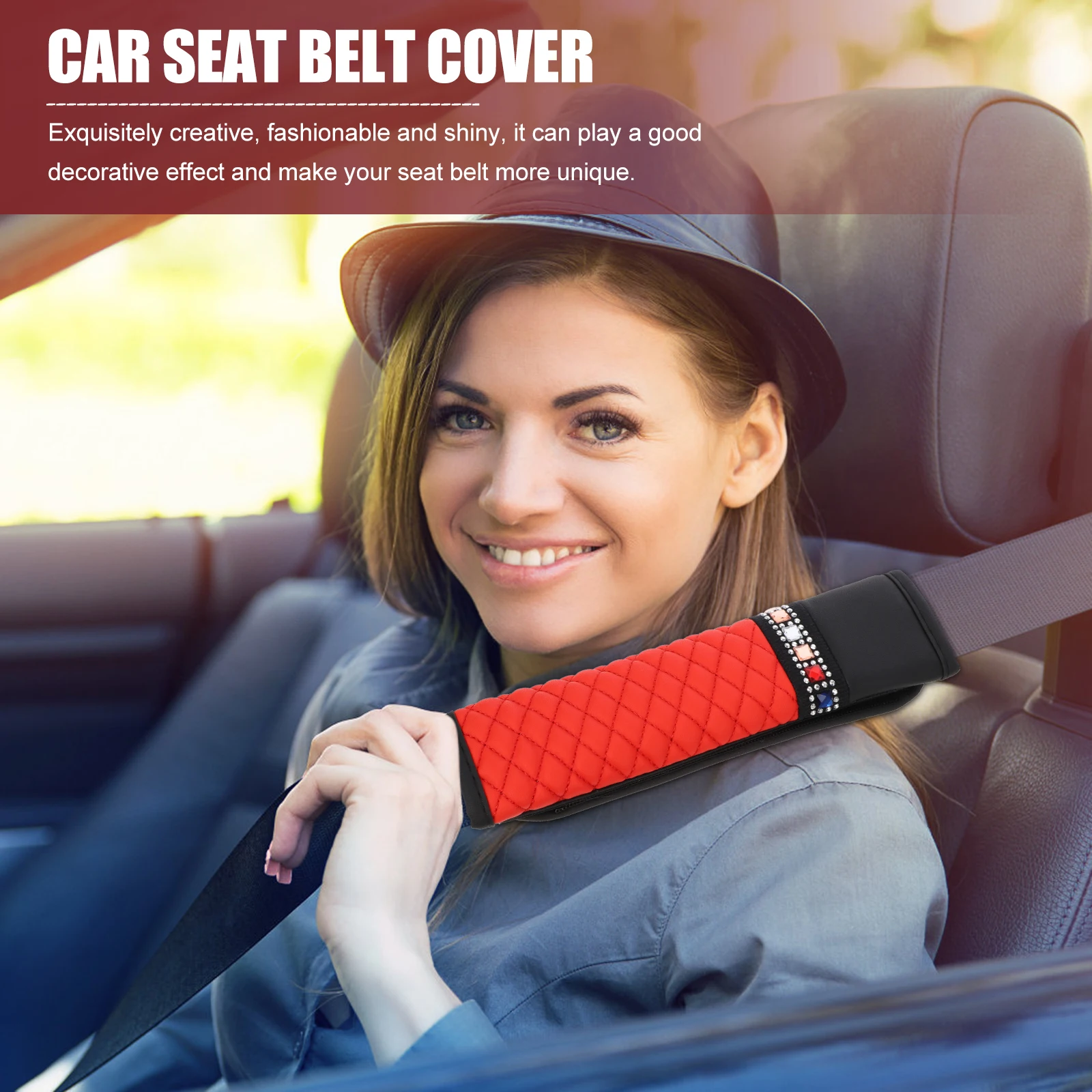 1pc Rhinestone Shoulder Cover Cushion Car Pad Diamond Straps Fashionable Shiny Unique Protector Comfortable
1pc Rhinestone Shoulder Cover Cushion Car Pad Diamond Straps Fashionable Shiny Unique Protector Comfortable