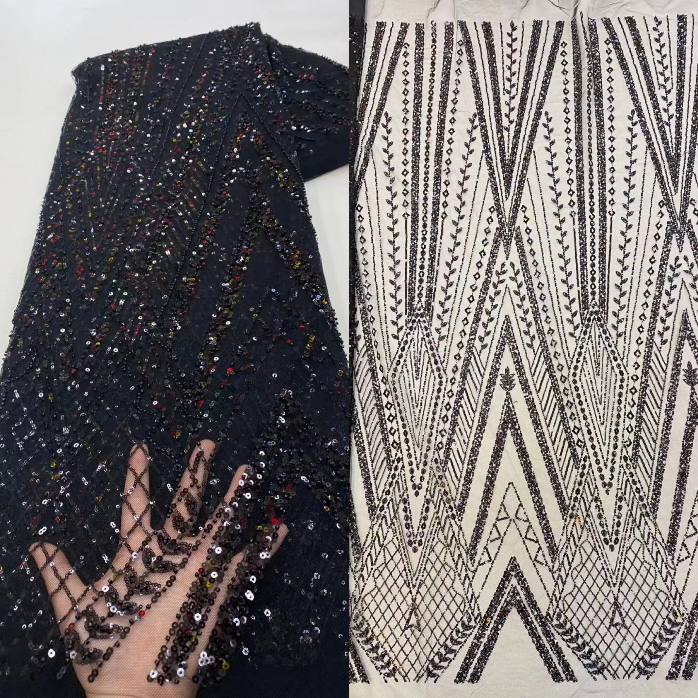 African Sequins and beads Fabric French Tulle Mesh Lace Fabric For Bridal Material L-1223681 High Quality Nigerian Lace Fabric
African Sequins and beads Fabric French Tulle Mesh Lace Fabric For Bridal Material L-1223681 High Quality Nigerian Lace Fabric