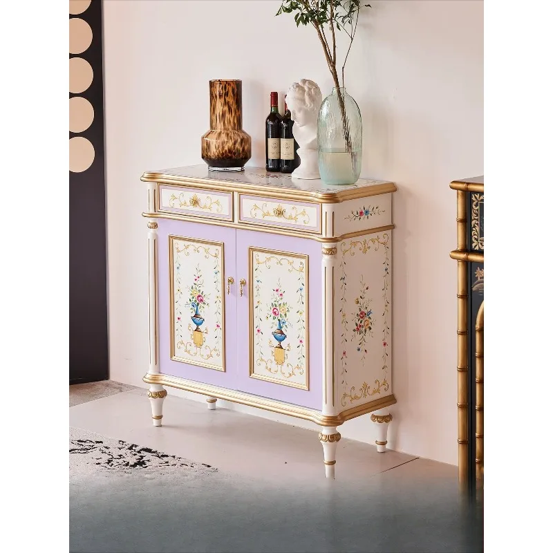 French painted shoeAmerican retro decorative cabinet, living room locker, dining side
French painted shoeAmerican retro decorative cabinet, living room locker, dining side