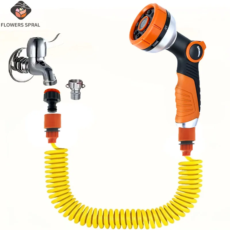 Портативная садовая труба для полива, регулируемый 8-функциональный водяной пистолет для очистки, бытовой автомойка, набор насадок для полива сада, вода
Портативная садовая труба для полива, регулируемый 8-функциональный водяной пистолет для очистки, бытовой автомойка, набор насадок для полива сада, вода