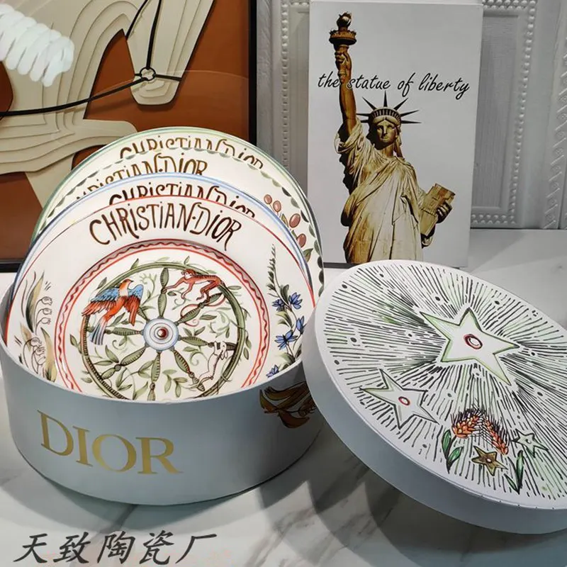European retro personalized western plate set creative plate ceramic tableware moon
European retro personalized western plate set creative plate ceramic tableware moon
