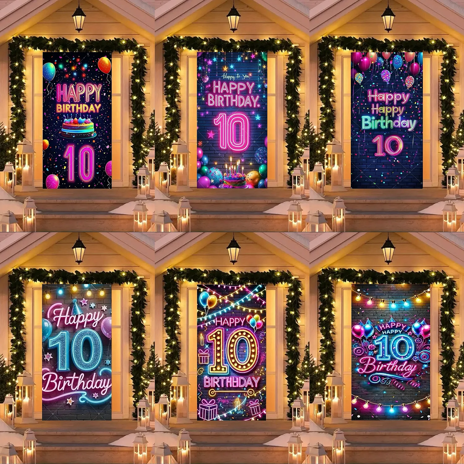 Neon 10th Birthday Theme Party Decoration Backdrop Fluorescent Balloon Brick Wall 10th Birthday Party Supplies Decoration Banner
Neon 10th Birthday Theme Party Decoration Backdrop Fluorescent Balloon Brick Wall 10th Birthday Party Supplies Decoration Banner