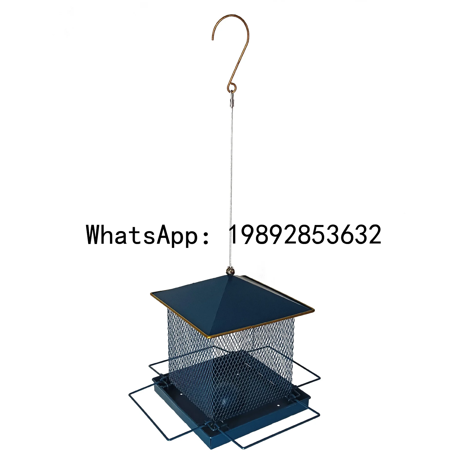 Zz iron bird feeder, rustic house design, rainproof, blue primer, outdoor balancing hanging ornament for birds
Zz iron bird feeder, rustic house design, rainproof, blue primer, outdoor balancing hanging ornament for birds