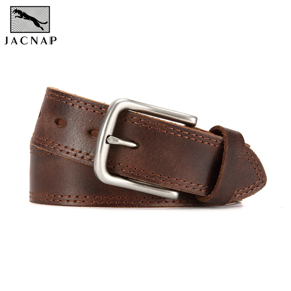 Genuine Leather For Men's High Quality Buckle Jeans Cowskin Casual Belts Business Cowboy Waistband Male Fashion Designer 115 125
Genuine Leather For Men's High Quality Buckle Jeans Cowskin Casual Belts Business Cowboy Waistband Male Fashion Designer 115 125