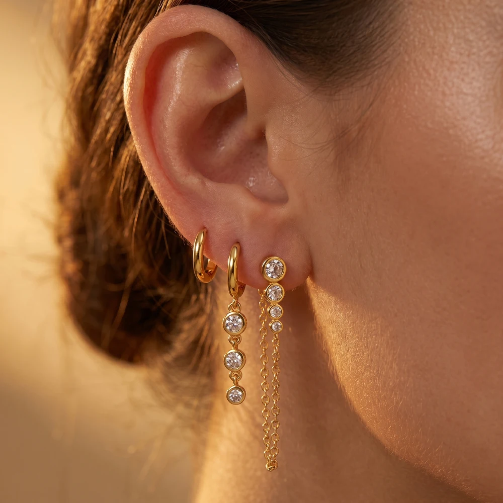Stainless Steel Pleated Texture Gold Color Stud Earring for Women 18K Gold Plated Irregular Hollow Round Earrings Jewelry Gifts
Stainless Steel Pleated Texture Gold Color Stud Earring for Women 18K Gold Plated Irregular Hollow Round Earrings Jewelry Gifts
