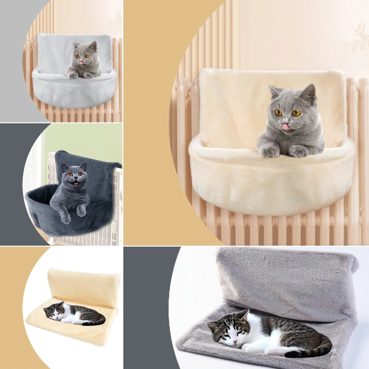 Portable Radiator Cat Hammock Autumn Winter Round L-Shaped Hanging Pet Bed Iron Frame foldable Cat Bed Sleeping Bag Cat Supplies
Portable Radiator Cat Hammock Autumn Winter Round L-Shaped Hanging Pet Bed Iron Frame foldable Cat Bed Sleeping Bag Cat Supplies