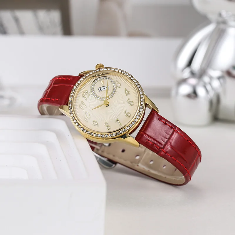 Elegant Women'S Watch, Women'S Quartz Watch With Date Display, High-Quality Selected Timepiece, Fashionable Quartz Wristwatch.
Elegant Women'S Watch, Women'S Quartz Watch With Date Display, High-Quality Selected Timepiece, Fashionable Quartz Wristwatch.