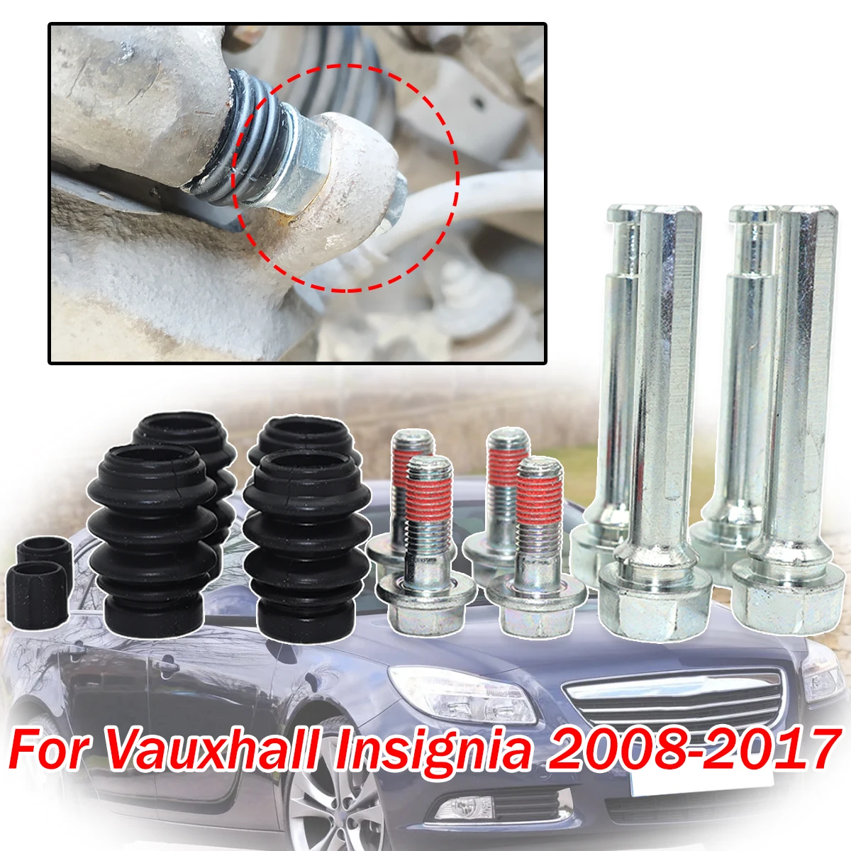 Front Left Right Brake Caliper Cylinder Slider Guide Pin Bushing Boot Seal Repair Kit FOR VAUXHALL INSIGNIA 2008-2015 2016 2017
Front Left Right Brake Caliper Cylinder Slider Guide Pin Bushing Boot Seal Repair Kit FOR VAUXHALL INSIGNIA 2008-2015 2016 2017