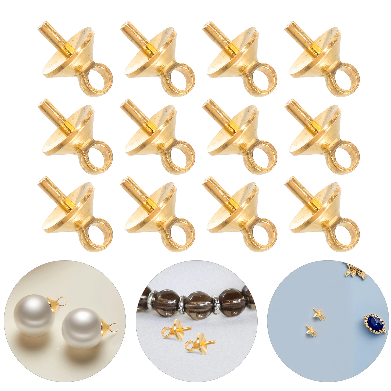 100pcs Pure Peg Bails Eye Pin Jewelry Making Clasps Hooks Half Drilled Beads Glass Gems Halfround Design Connector
100pcs Pure Peg Bails Eye Pin Jewelry Making Clasps Hooks Half Drilled Beads Glass Gems Halfround Design Connector