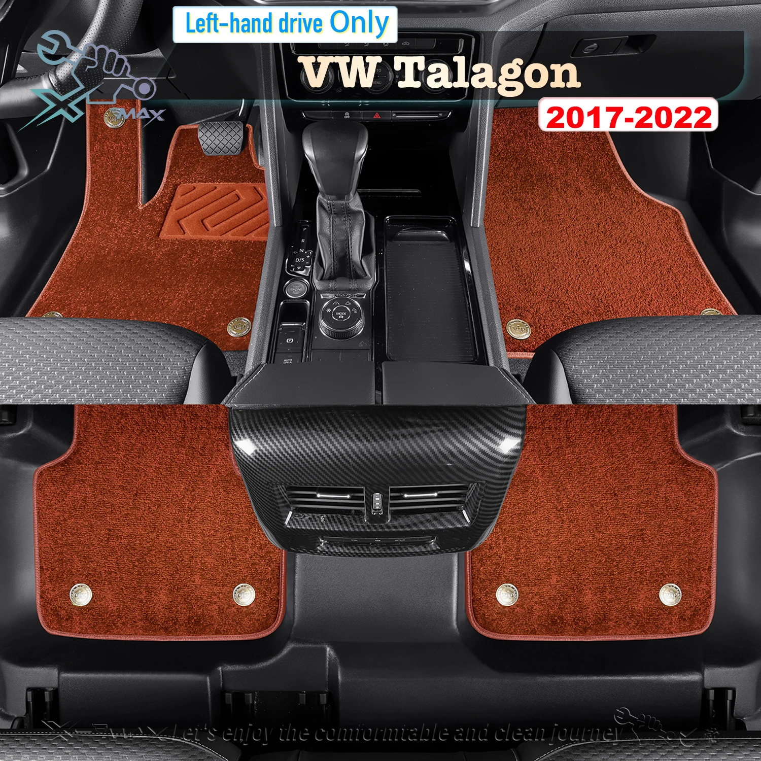 Left-hand Drive Car Floor Mat For VW Talagon 2017-2022 Full Surround Foot Mat Automotive Floor Mat Floor Liner Water-proof Mat
Left-hand Drive Car Floor Mat For VW Talagon 2017-2022 Full Surround Foot Mat Automotive Floor Mat Floor Liner Water-proof Mat