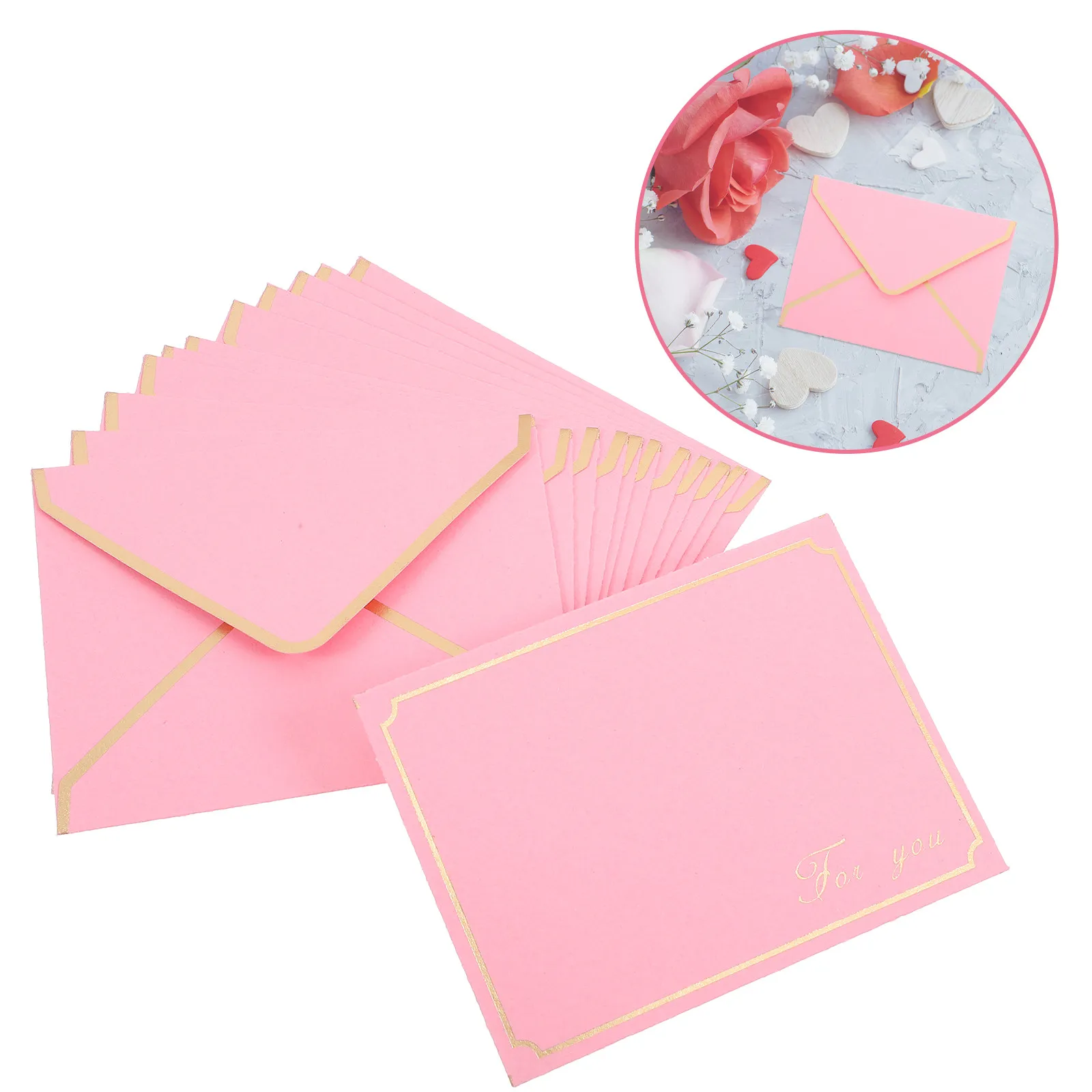 50Pcs Smooth Finish Gold-Bordered Small Envelopes Premium Paper Texture for Wedding Placeholders Gift Tags Business Cards
50Pcs Smooth Finish Gold-Bordered Small Envelopes Premium Paper Texture for Wedding Placeholders Gift Tags Business Cards