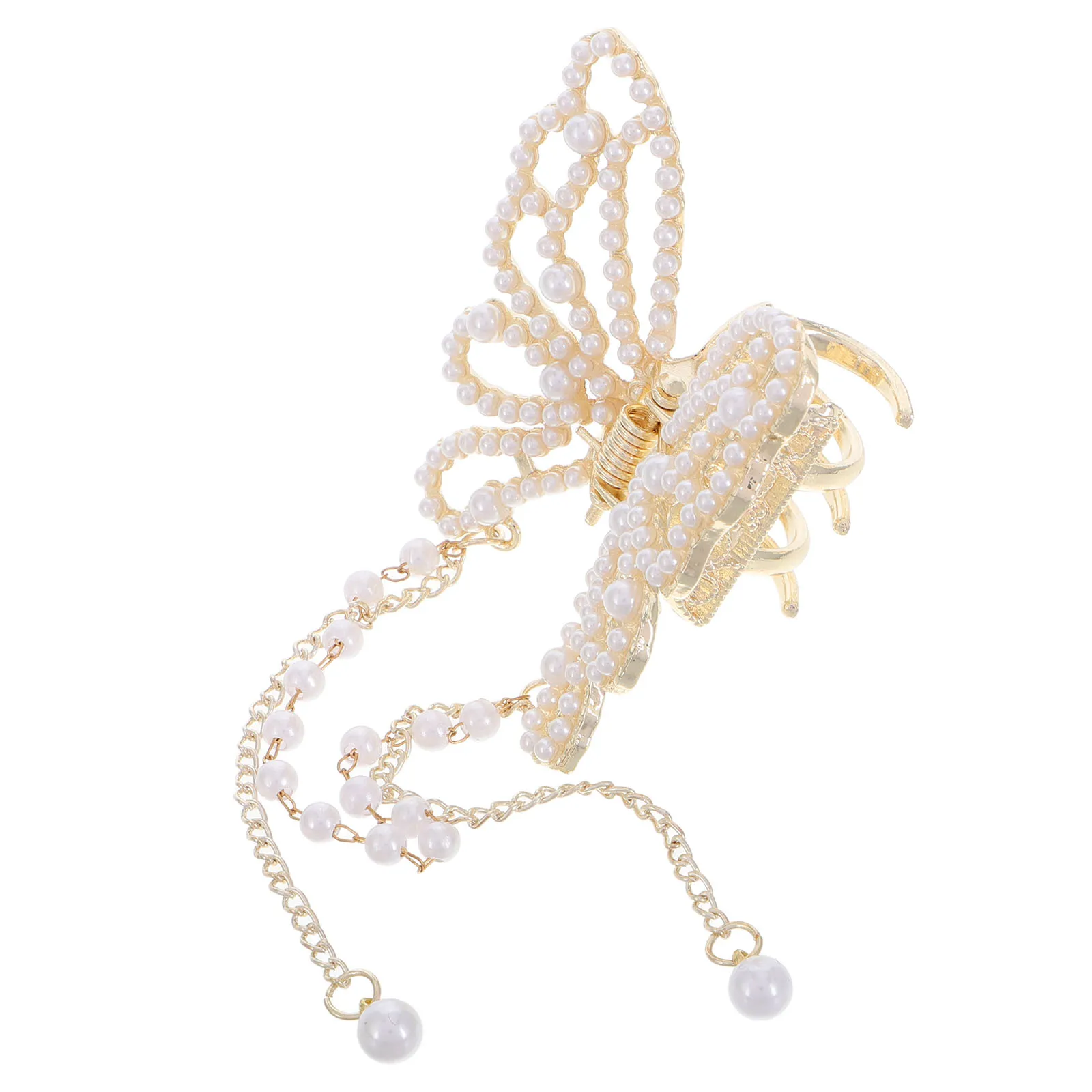 Luxury Butterfly Claw Clip Tassel Pearl Embellished Korean Women Girls Small Metal Accessories For Parties Daily Wear Rhinestone
Luxury Butterfly Claw Clip Tassel Pearl Embellished Korean Women Girls Small Metal Accessories For Parties Daily Wear Rhinestone