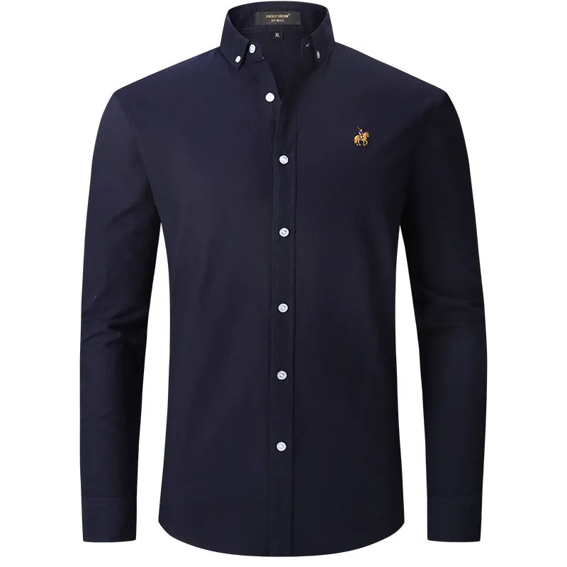 New men's high-end Oxford cloth button-down shirt, featuring a unique logo, long sleeves, suitable for both casual and business
New men's high-end Oxford cloth button-down shirt, featuring a unique logo, long sleeves, suitable for both casual and business
