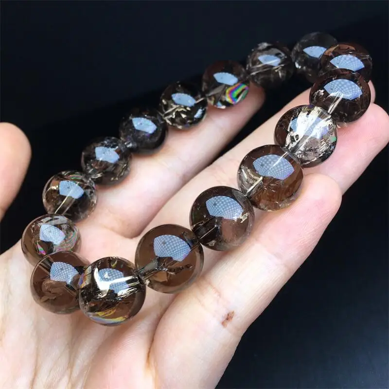 13MM Natural Smoky Quartz Bracelet Fashion Energy Stone Reiki Healing Crystal Strand Fengshui Gift 1PCS
13MM Natural Smoky Quartz Bracelet Fashion Energy Stone Reiki Healing Crystal Strand Fengshui Gift 1PCS