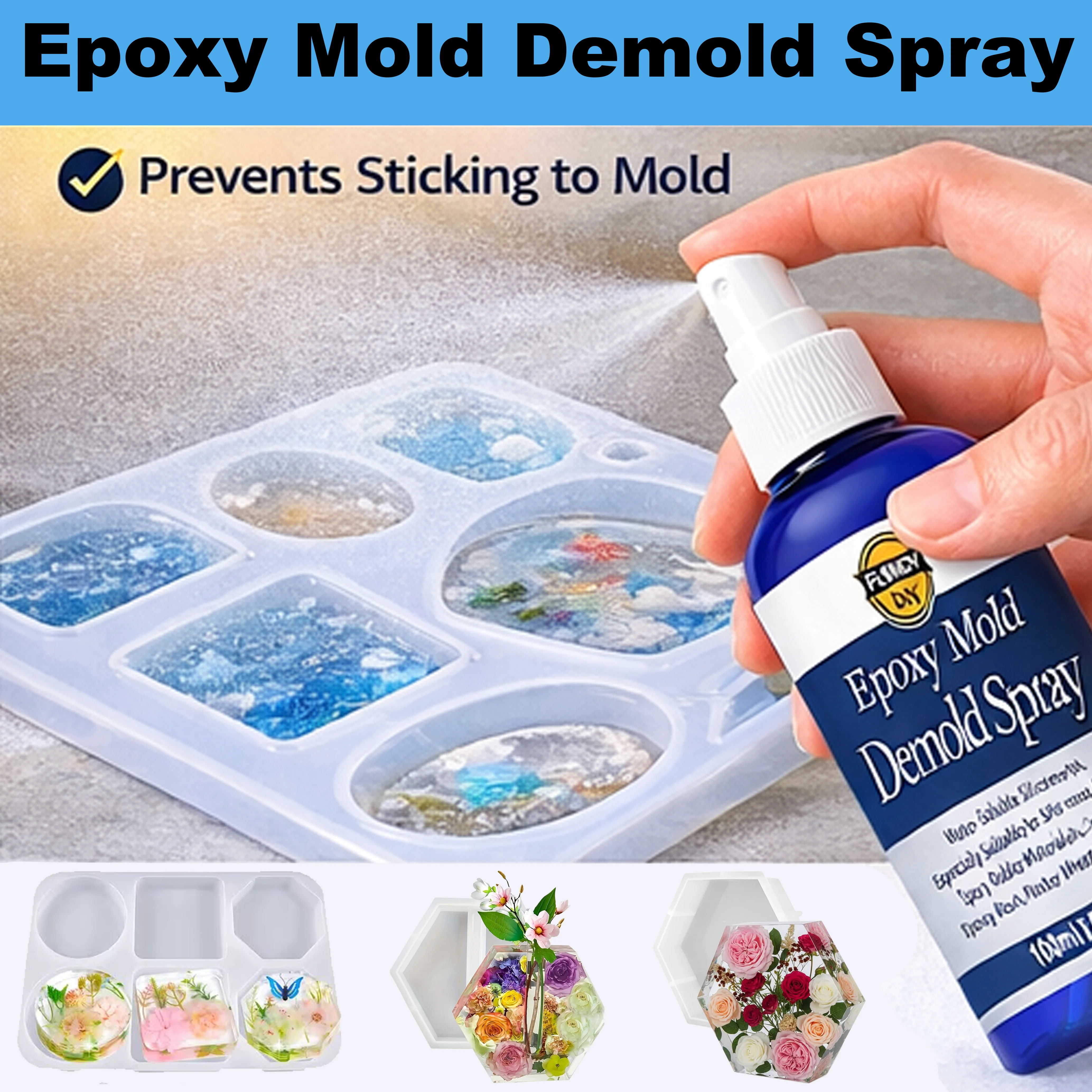Mold Release Spray for Candle Making and Epoxy Resin, Fast-Drying Silicone Oil Releaser Promotes Mold Longevity
Mold Release Spray for Candle Making and Epoxy Resin, Fast-Drying Silicone Oil Releaser Promotes Mold Longevity