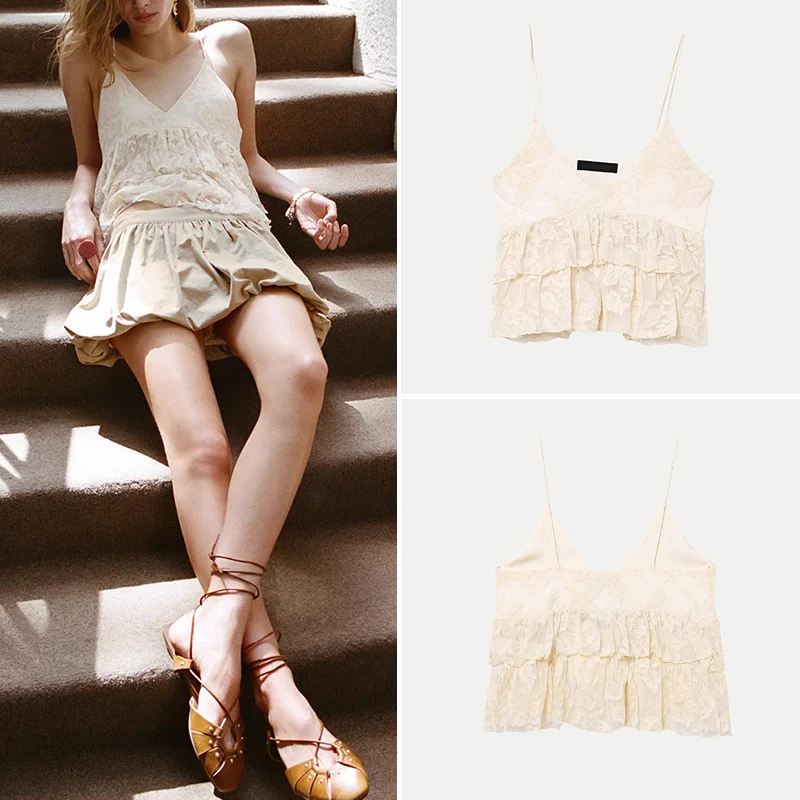 Women's Street Sle V-Ne Decorative oulder Strap Layered Top Pure Color Polyester Fiber Regular Length Spring 2025
Women's Street Sle V-Ne Decorative oulder Strap Layered Top Pure Color Polyester Fiber Regular Length Spring 2025