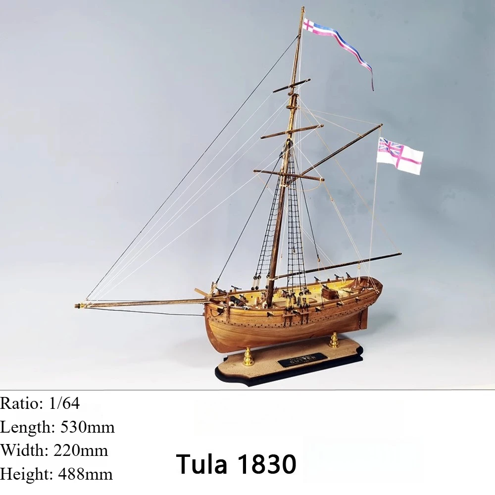1/64 Tula 1830 Sailboat Model KIT Edition Wooden Ship Model Sloop Longitudinal Patrol Piece Set Unisex Boat Toys
1/64 Tula 1830 Sailboat Model KIT Edition Wooden Ship Model Sloop Longitudinal Patrol Piece Set Unisex Boat Toys
