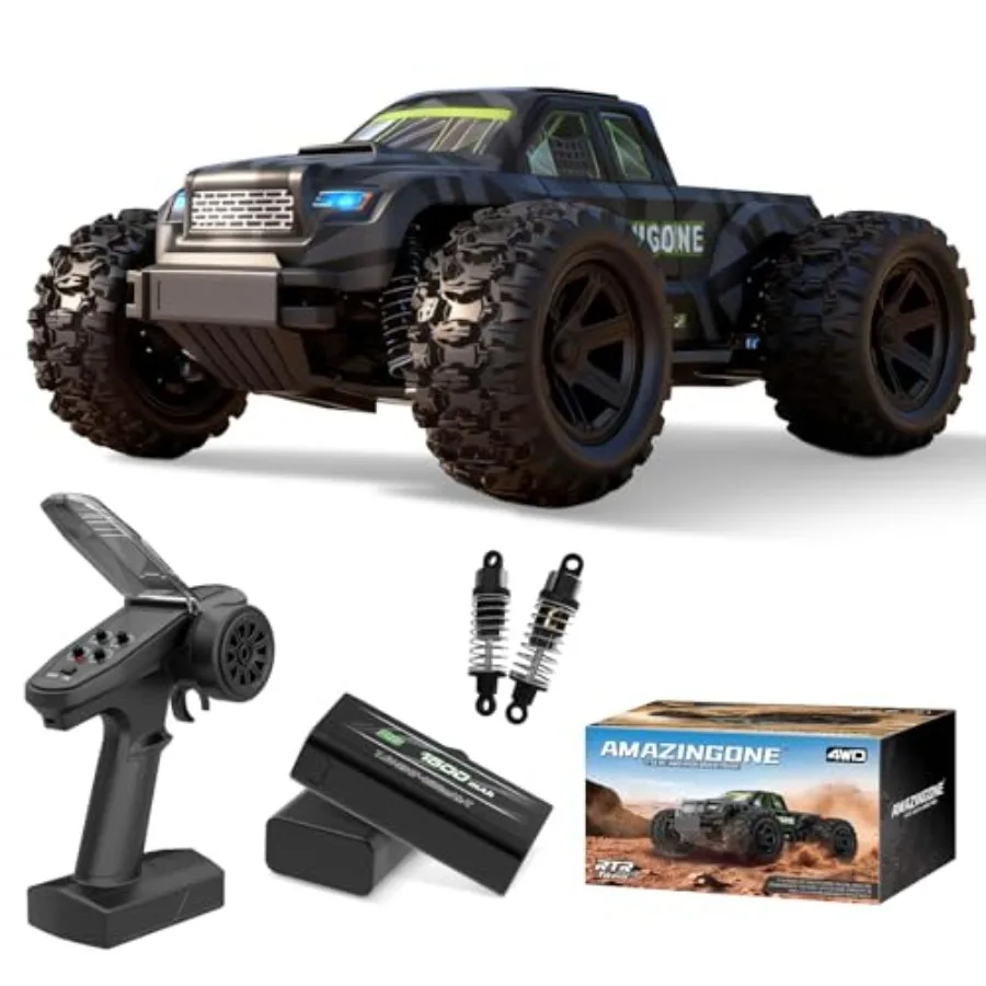 1/18 Scale Fast RC Cars for Adults High Speed 35KMH 4WD with 2.4 GHz Remote Control Truck Off Road All Terrain RTR Remote Contr
1/18 Scale Fast RC Cars for Adults High Speed 35KMH 4WD with 2.4 GHz Remote Control Truck Off Road All Terrain RTR Remote Contr