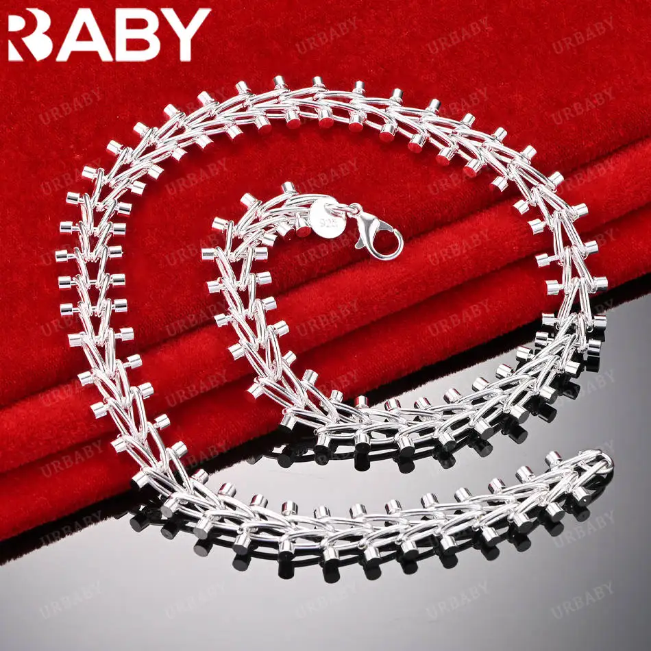 URBABY 925 Sterling Silver 45cm Geometric Necklace For Men Anniversary Gift Popular Wild Fashion Romantic Jewelry
URBABY 925 Sterling Silver 45cm Geometric Necklace For Men Anniversary Gift Popular Wild Fashion Romantic Jewelry