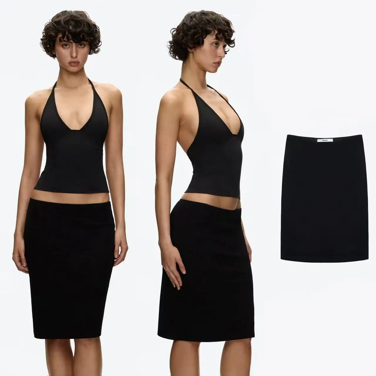 ank air Soft Skirt Black Mid-Low Waist Hips-Hugging Half Skirt Artificial Silk Double Layer Fabric
ank air Soft Skirt Black Mid-Low Waist Hips-Hugging Half Skirt Artificial Silk Double Layer Fabric