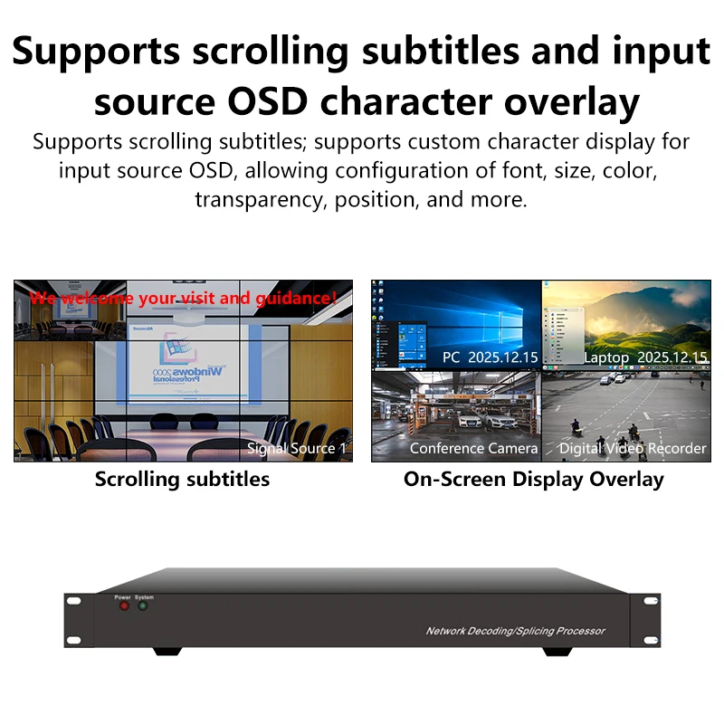 4K HDMI Matrix Switcher: Multi-View Display, Video Wall Controller, Any Switching/Copying Output, Multiple Splicing Modes
4K HDMI Matrix Switcher: Multi-View Display, Video Wall Controller, Any Switching/Copying Output, Multiple Splicing Modes