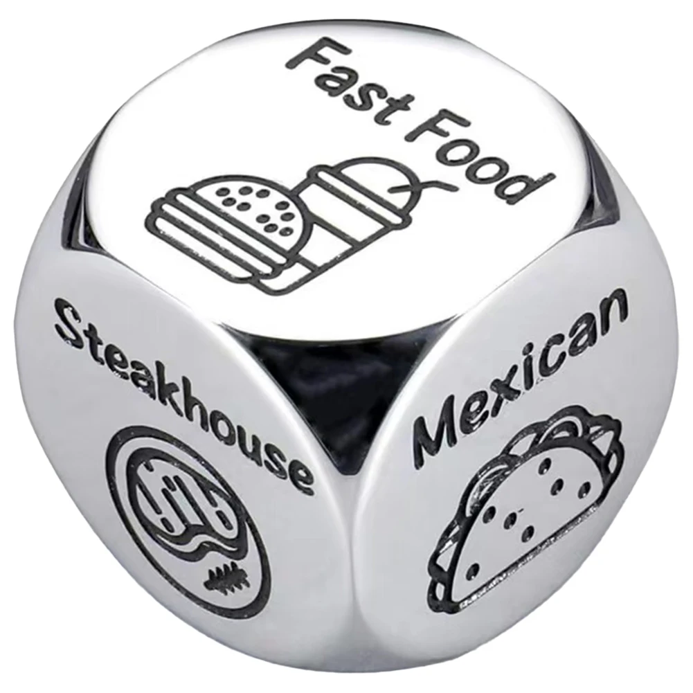 1/2/3Pcs Food Decision Dice Creative Food Decision Maker Stainless Steel Couples Food Decider Valentines Gifts for Women Men
1/2/3Pcs Food Decision Dice Creative Food Decision Maker Stainless Steel Couples Food Decider Valentines Gifts for Women Men