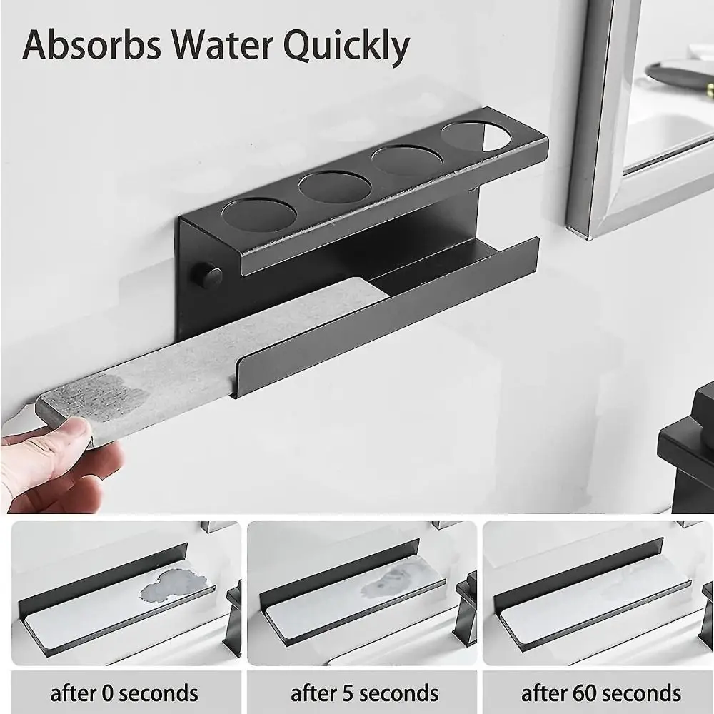 Plastic 4-Slot Toothbrush Holder Space Saving with Diatomite Base Electric Toothbrush Stand Wall Mounted Storage Rack Shower
Plastic 4-Slot Toothbrush Holder Space Saving with Diatomite Base Electric Toothbrush Stand Wall Mounted Storage Rack Shower