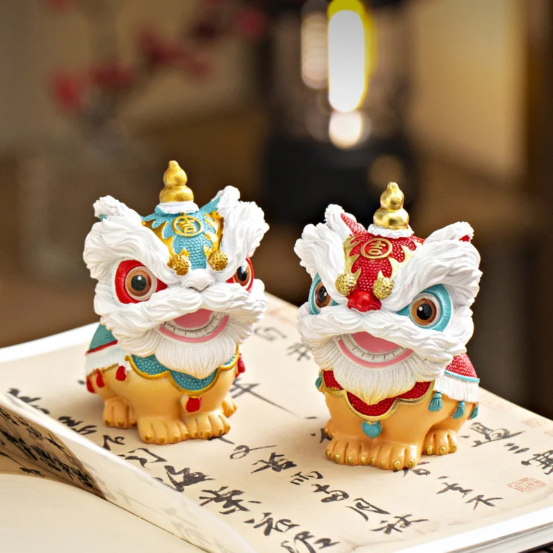 Guochao Lion Dance Creative Ornament High-end Niche Desktop Tea Table Decoration Crafts Birthday Gifts
Guochao Lion Dance Creative Ornament High-end Niche Desktop Tea Table Decoration Crafts Birthday Gifts