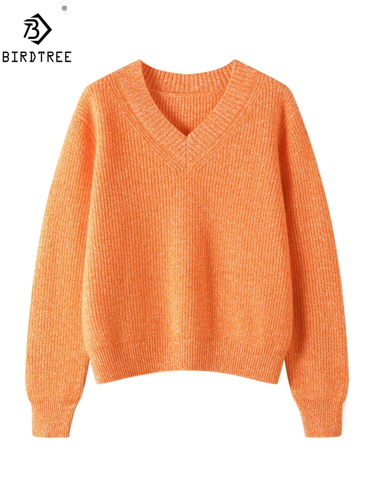 BirdTree, 100%Pure Cashmere Elegant Sweaters, Women V-Neck Soft, Fashion Loose Casual Sweater, Autumn Winter New Top T48031QM
BirdTree, 100%Pure Cashmere Elegant Sweaters, Women V-Neck Soft, Fashion Loose Casual Sweater, Autumn Winter New Top T48031QM